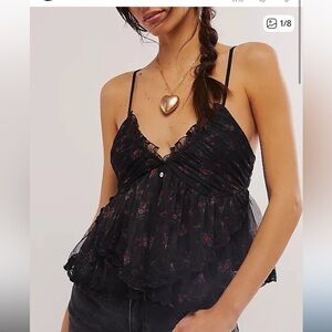 FREE PEOPLE Femme Fatale Printed Tank NWT